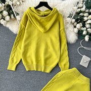 Mimay Knitted Hoodie And pants Set
