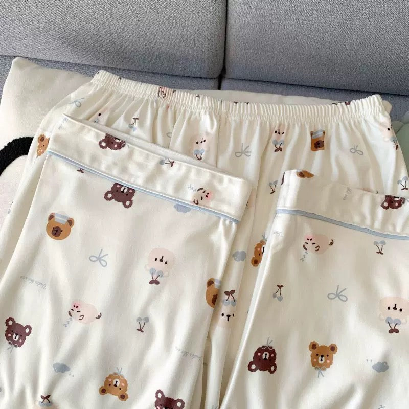 Teddy Time Padded Winter Nightsuit Set