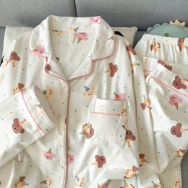 Vanilla Pop Padded Winter Nightsuit Set