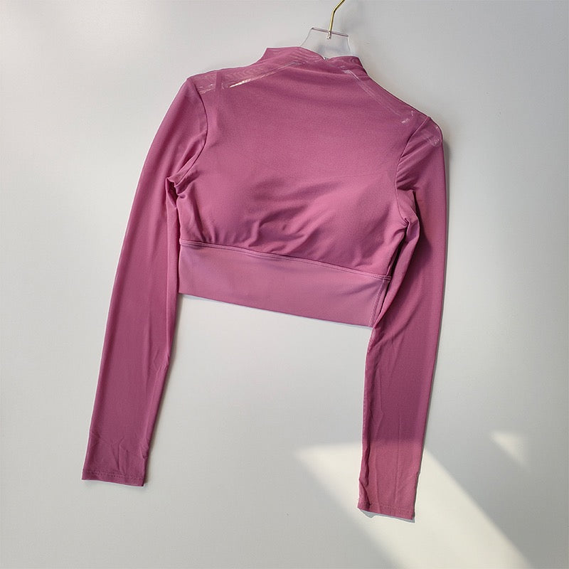 Hot Shot High Neck Padded Mesh Top – Twirl Around World