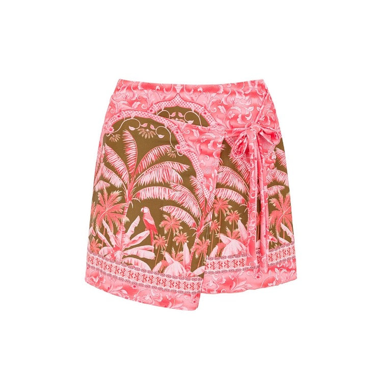 Fiji Flora Monokini With Skirt Wrap