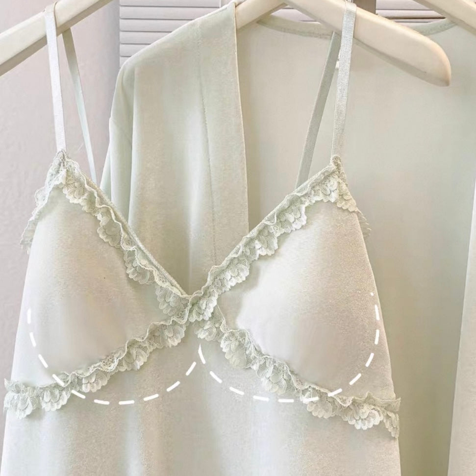 Trosa Dream Velvet Padded Nightsuit - 3pc Set