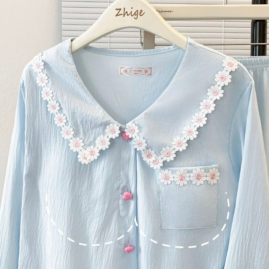 Sky Petal Padded Nightsuit Set