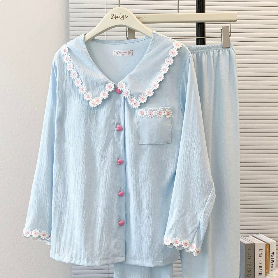 Sky Petal Padded Nightsuit Set