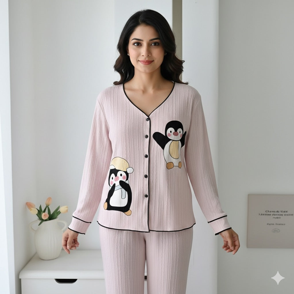 Chilly Penguin Padded Nightsuit Set