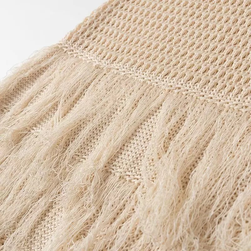 Odense Knit Fringe Dress