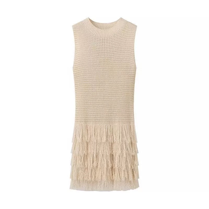 Odense Knit Fringe Dress