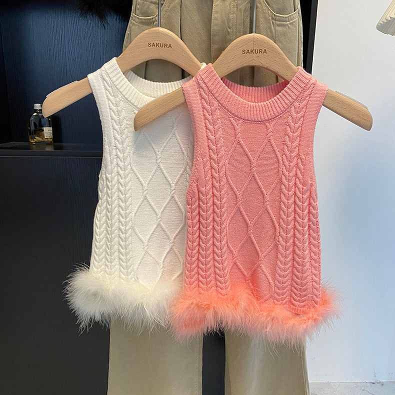 Quecy Knitted Fur Vest