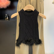Quecy Knitted Fur Vest