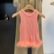 Quecy Knitted Fur Vest