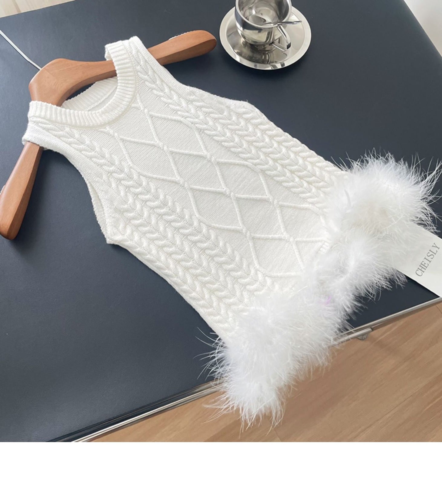 Quecy Knitted Fur Vest