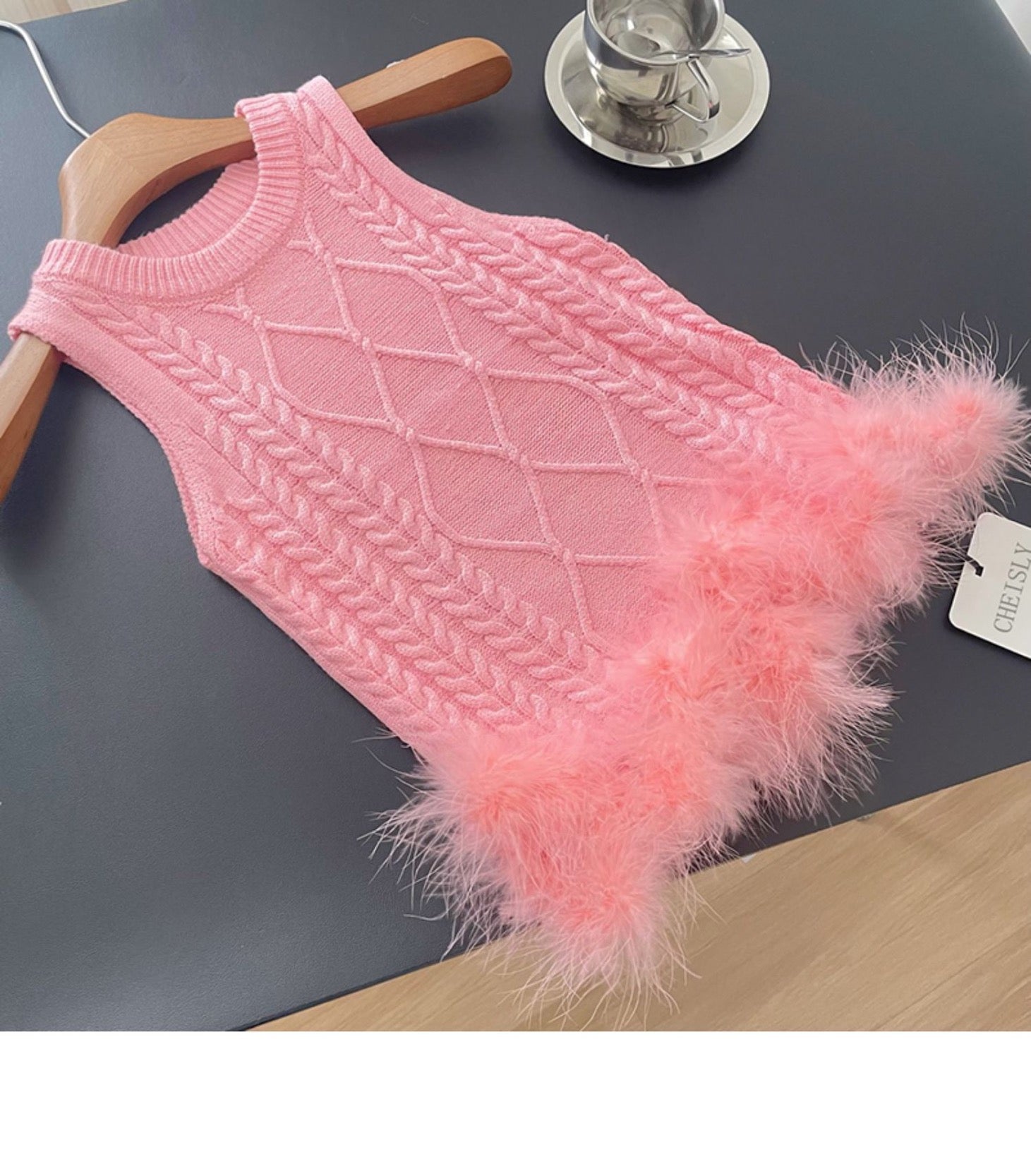 Quecy Knitted Fur Vest