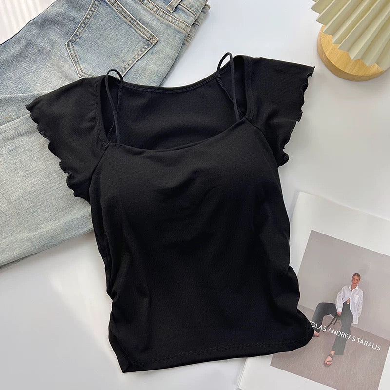 Nina Double Strap Built-In Bra Camisole