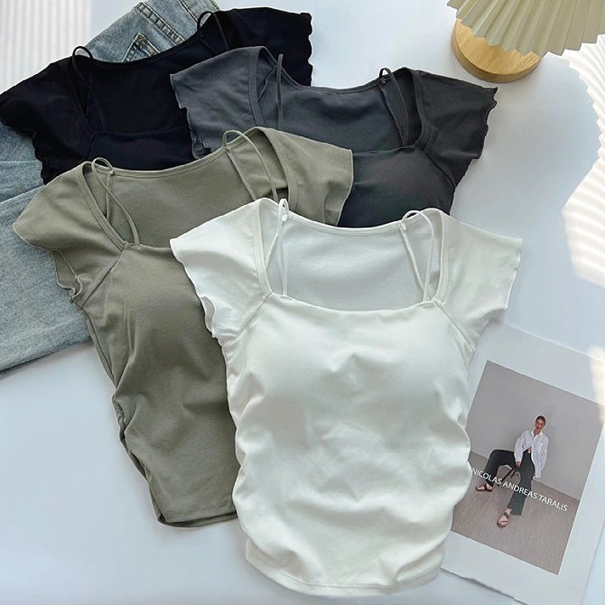 Nina Double Strap Built-In Bra Camisole