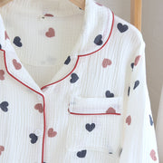 Sweetheart Shirt And Pyjama Nightsuit Set