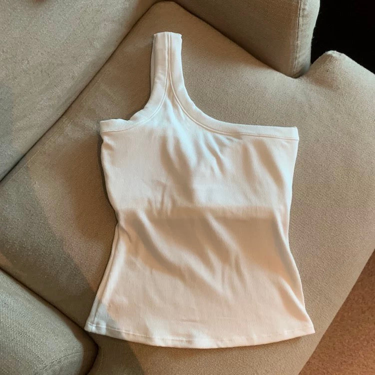 Isla One Shoulder Built-In Bra Camisole