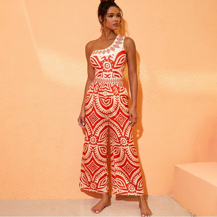 Bimba Monokini With Wide Leg Pants Set