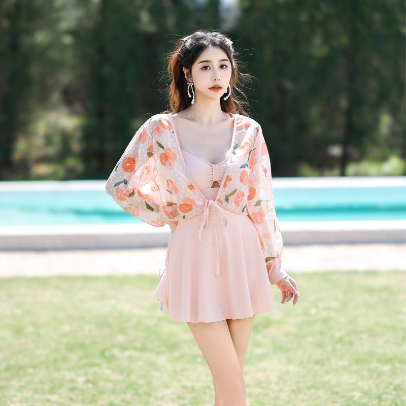 Sera Swimsuit with Printed Coverup