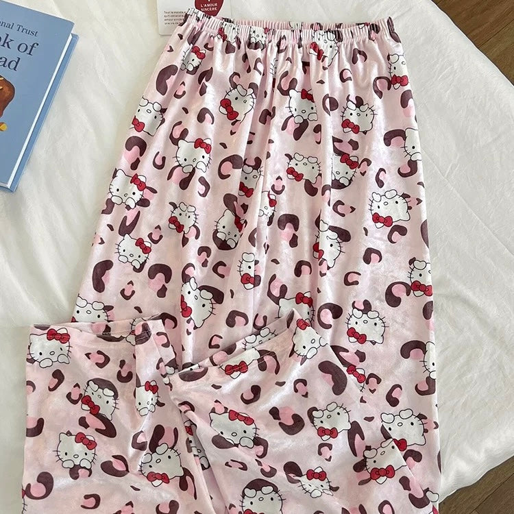 Bubblegum Meow Padded Winter Nightsuit Set