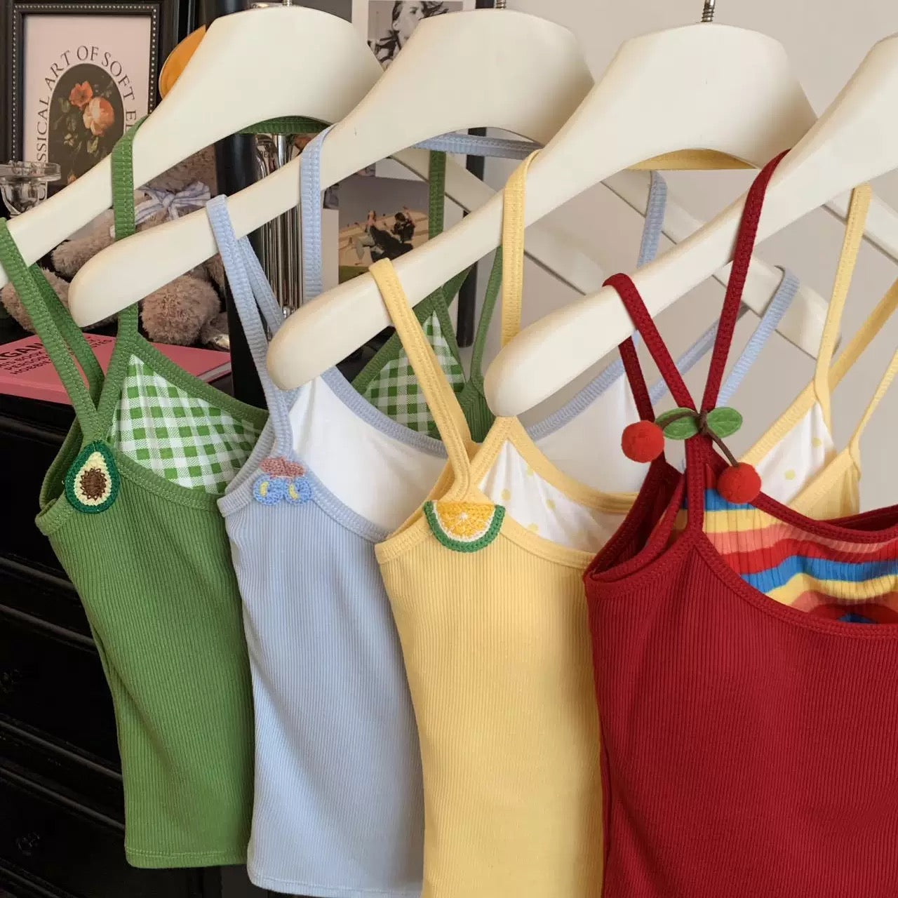 Fruit Party Built-in Bra Top