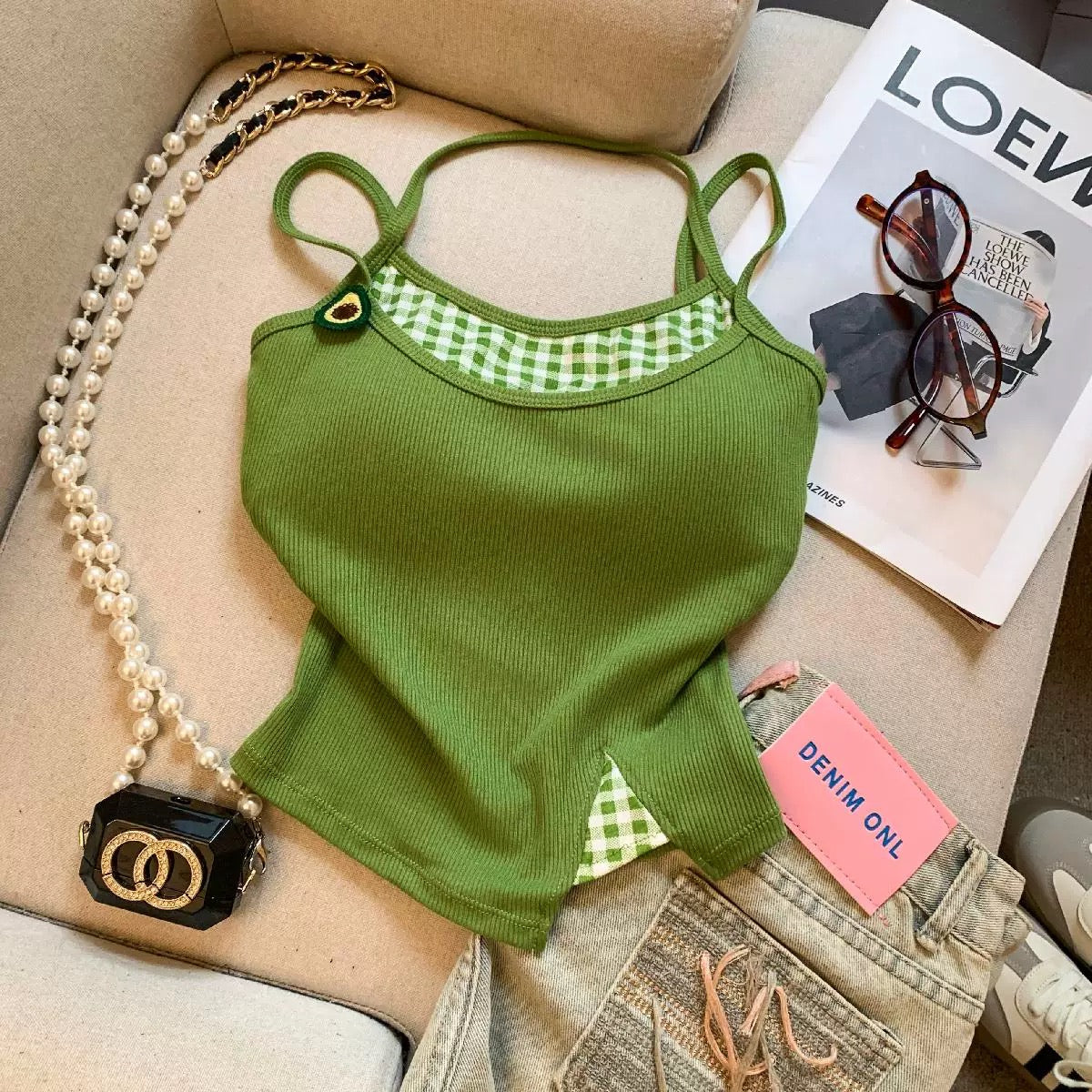 Fruit Party Built-in Bra Top