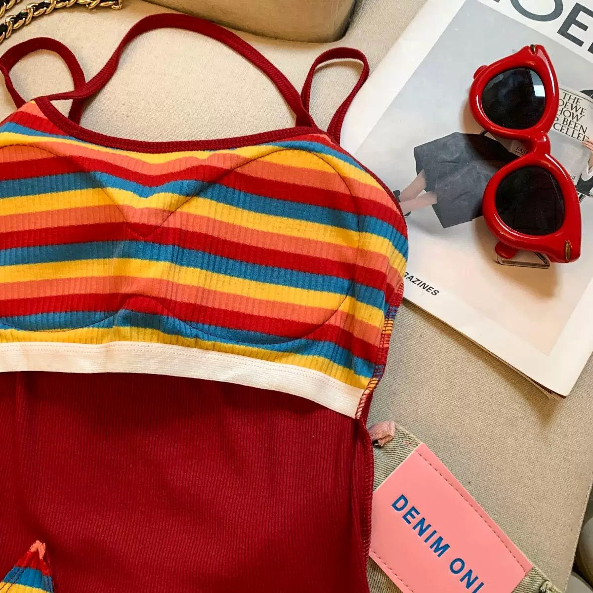Fruit Party Built-in Bra Top