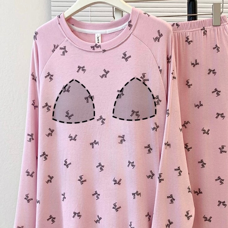 Pretty Little Bow Padded Nightsuit Set