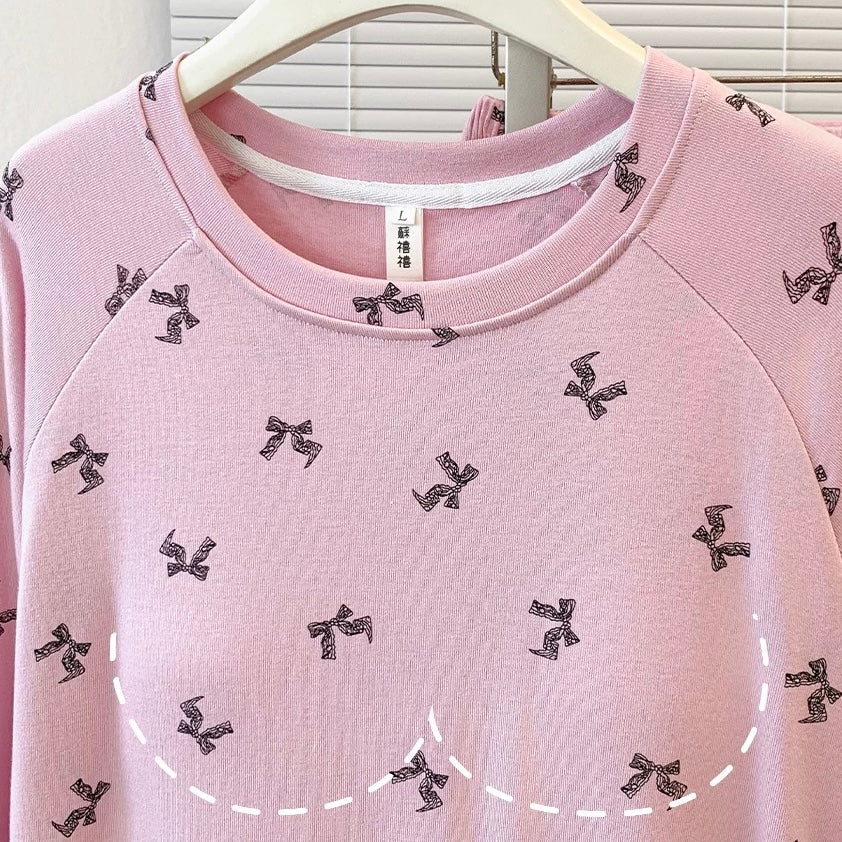 Pretty Little Bow Padded Nightsuit Set