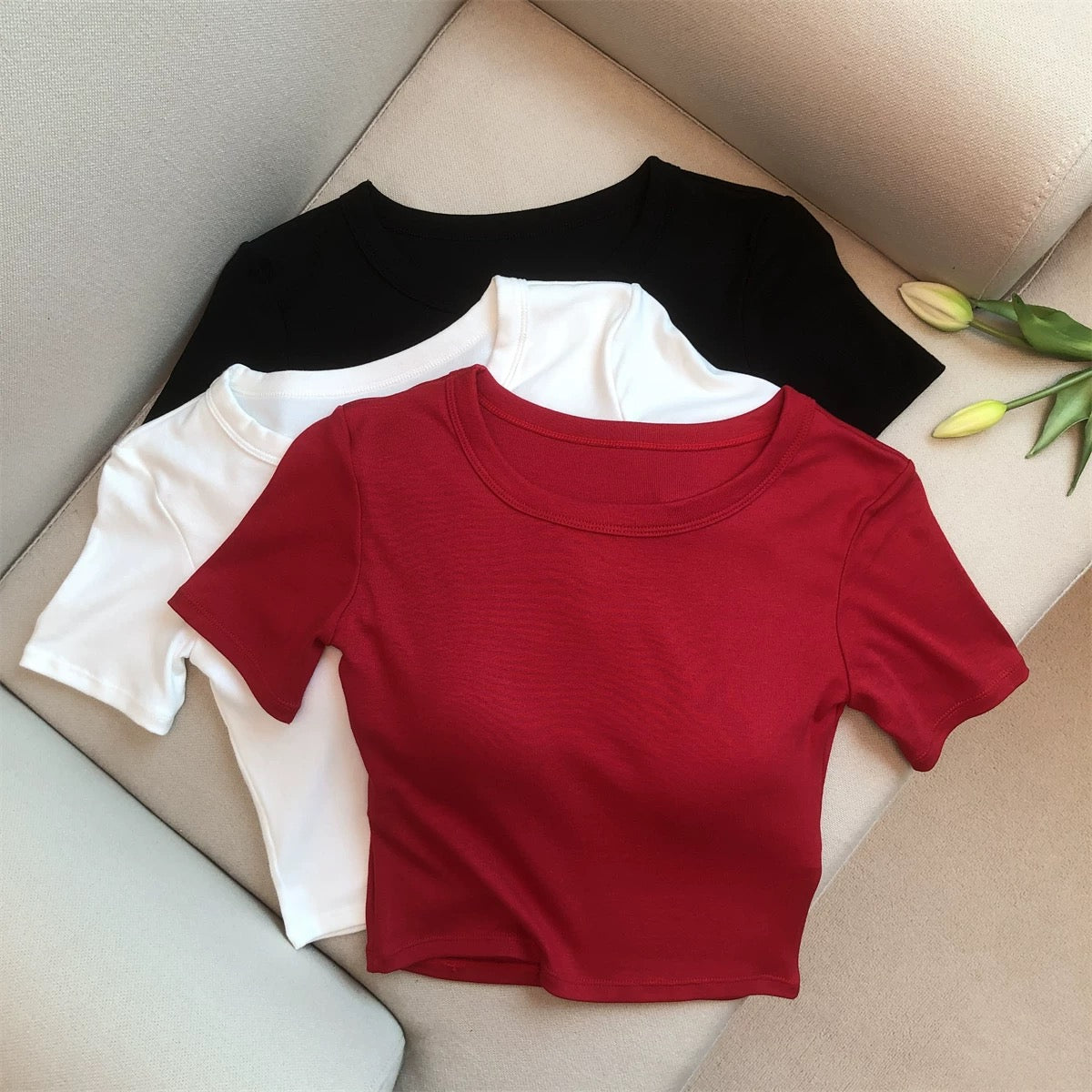 Winged Cut Out Built-in Bra Top