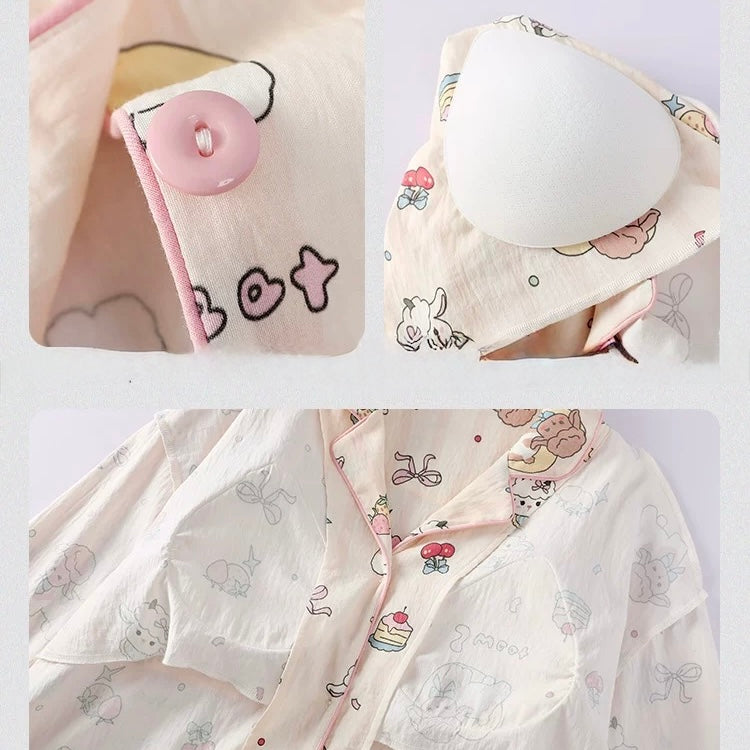 Berry & Cakes Padded Nightsuit Set