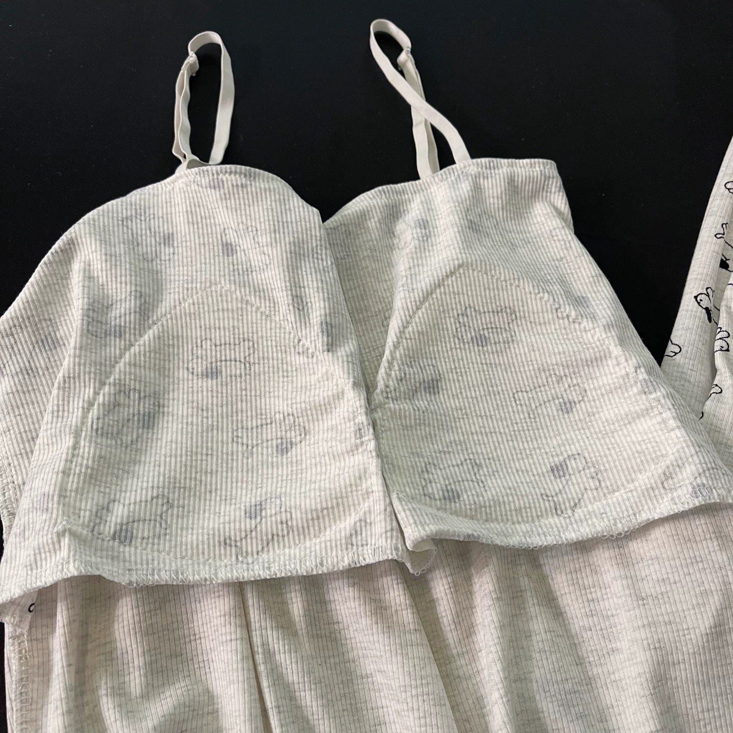 Grey Pup Padded Nightsuit - 3pc Set