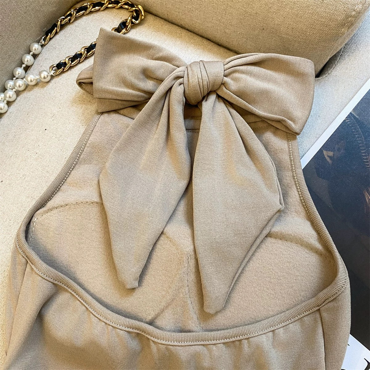 Bow Muse Built-In Bra Top