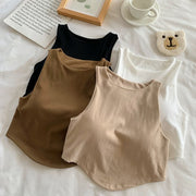 Budapest High Neck Built-In Bra Top