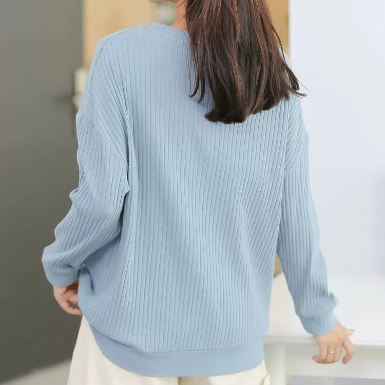 Minimal Muse Ribbed Built-In Bra Tshirt