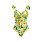 Lemon Fiesta Ruffle Monikini Set