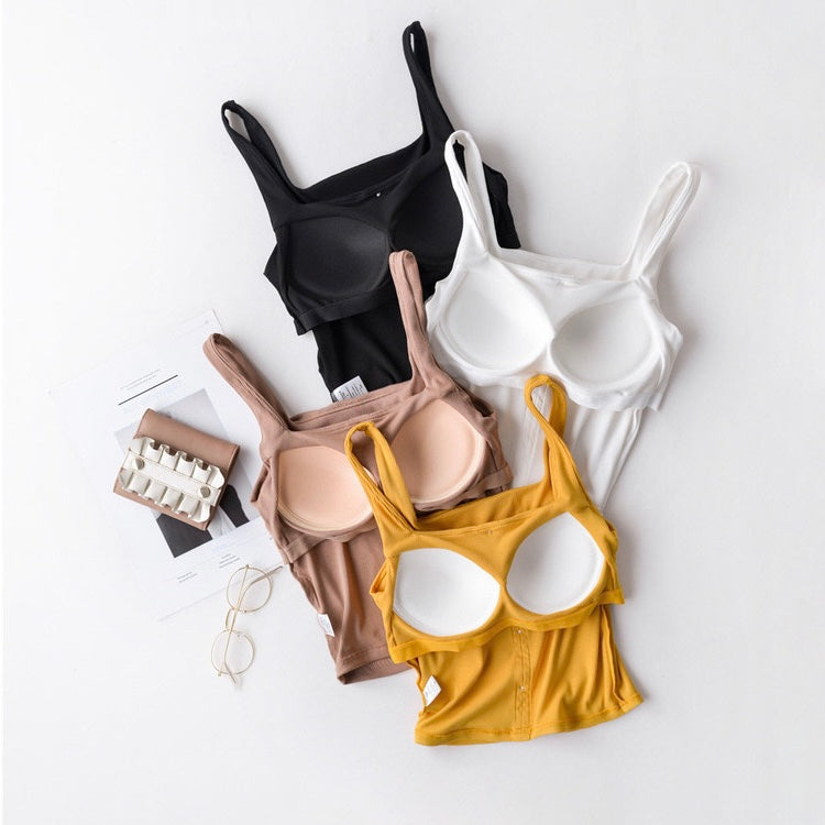 Alivia Button-Up Padded Camisole