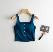 Alivia Button-Up Padded Camisole