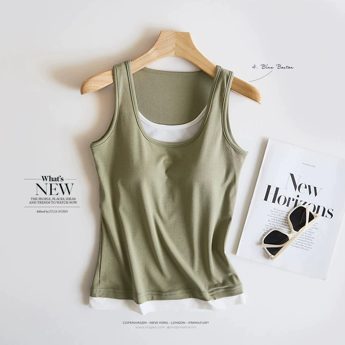 Rio Built-In Bra Tank Top