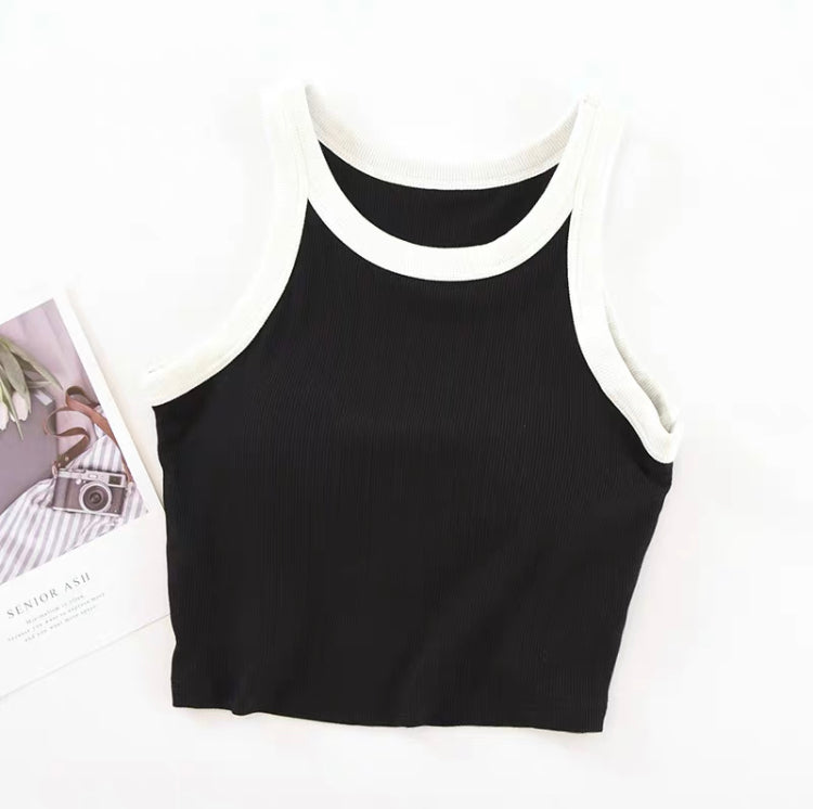 Contrast Binding Padded Camisole