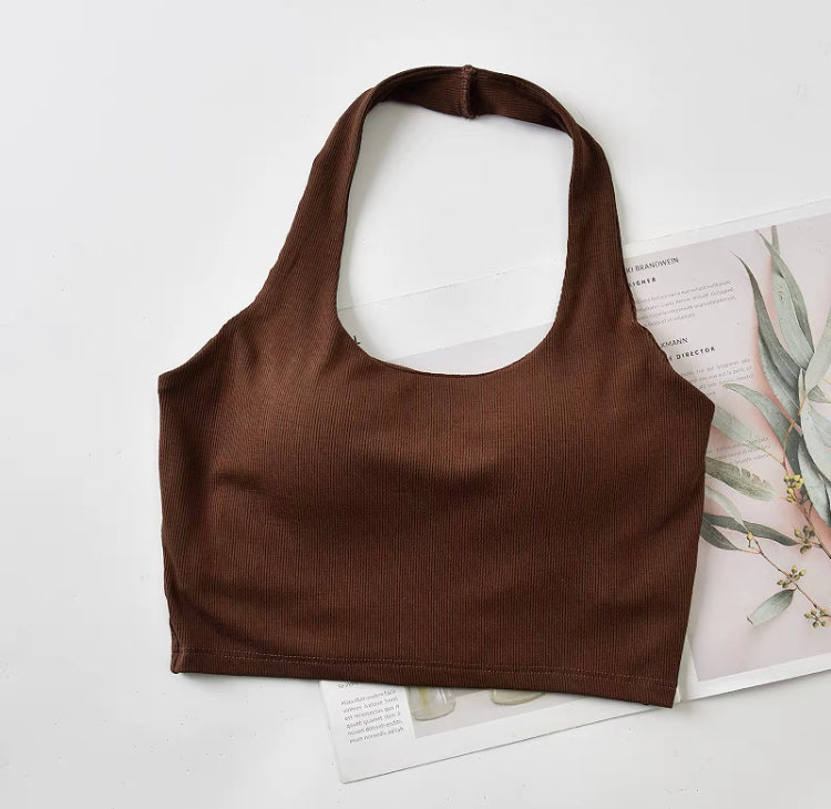 Amber Halterneck Built-In Bra Camisole