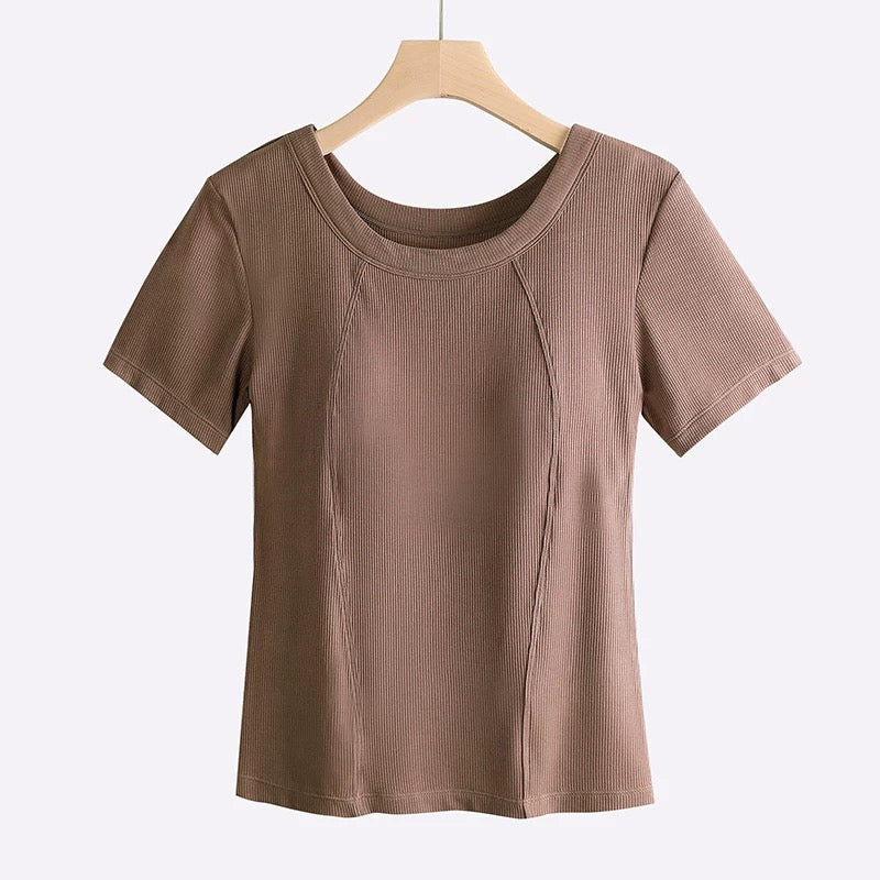 Supreme Plus Size Built-In Bra T-Shirt