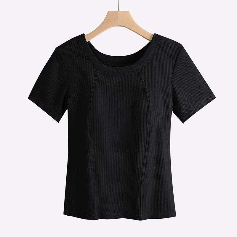 Supreme Plus Size Built-In Bra T-Shirt