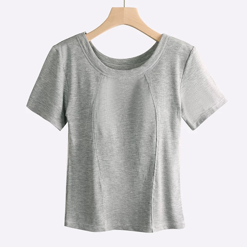 Supreme Plus Size Built-In Bra T-Shirt
