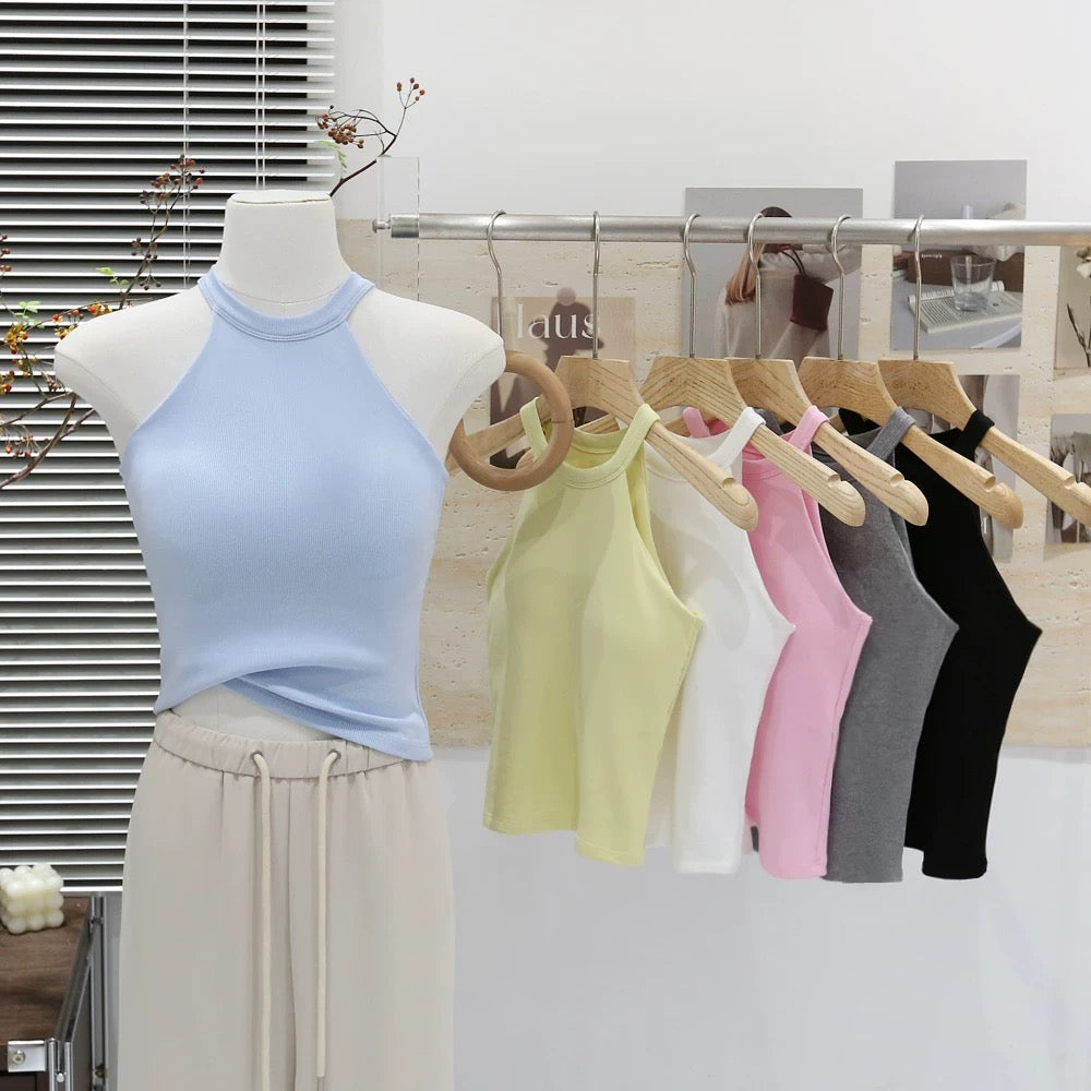 Sorbet Halter Neck Built-in Bra Camisole