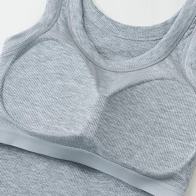 Paris Plus Size Built-In Bra Tank Top