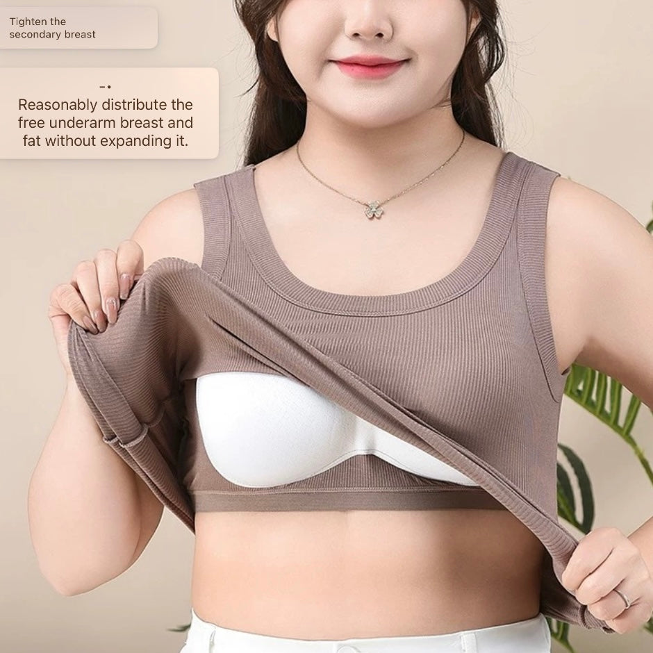 Paris Plus Size Built-In Bra Tank Top