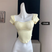 Mia Built-In Bra Bustier Tee