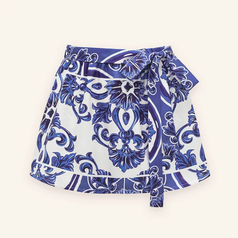 Combalt Royale Luxe Monokini With Skirt Set