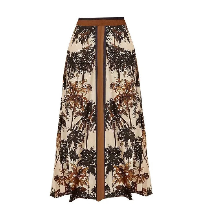 Wild Palm Monokini With Skirt Set