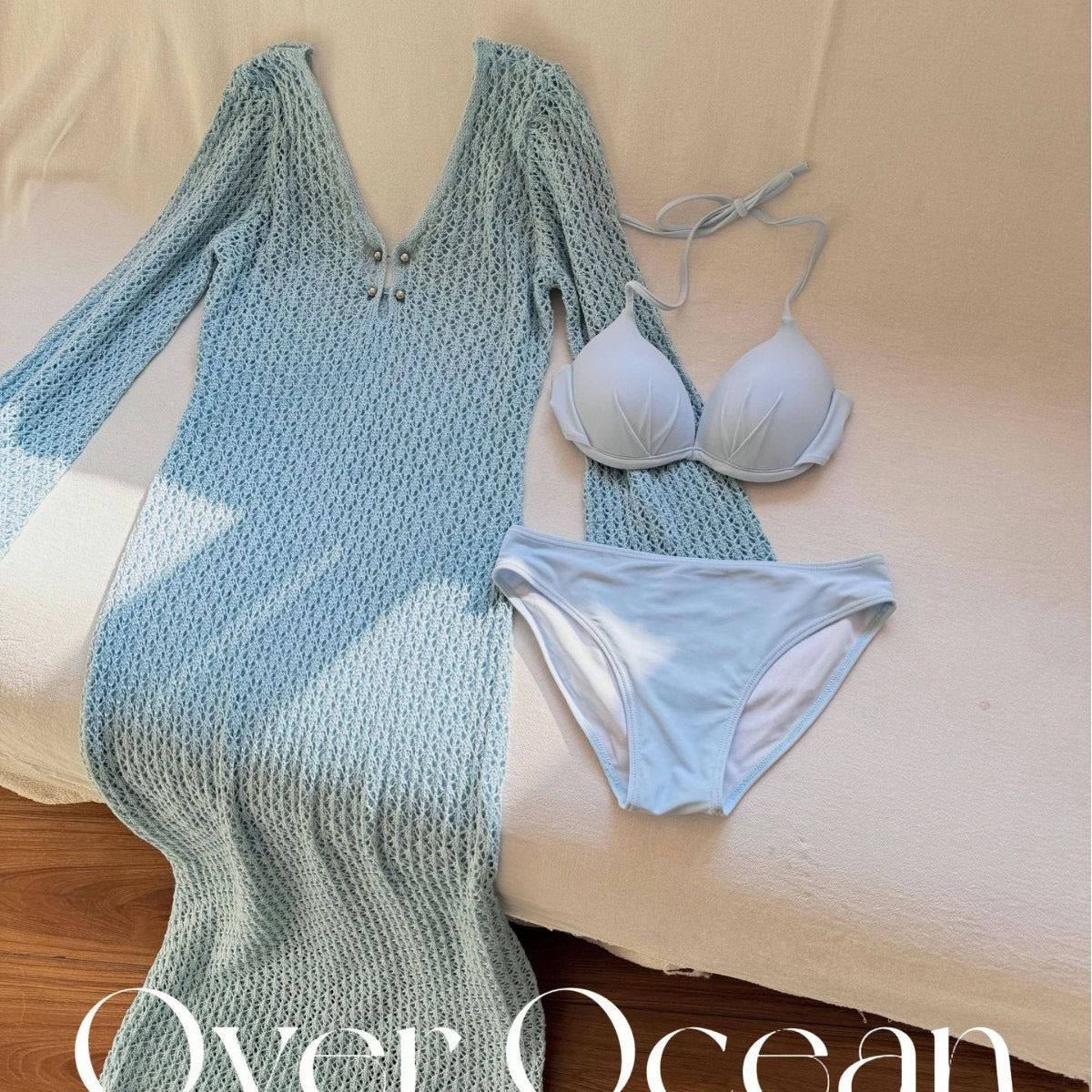 Miami Bikini Set with Crochet Dress